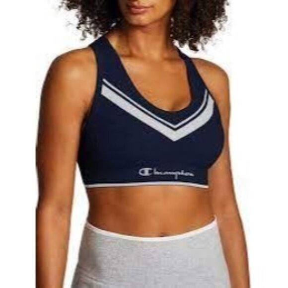 Champion Sweatshirt Chevron Racerback Sports Bra - Picture 12 of 12